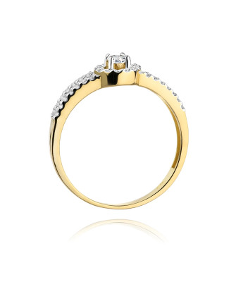 14k Gold Ring with 0.31ct Brilliant Diamond