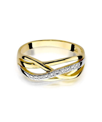 14k Gold Ring with 0.10ct Brilliant Diamond