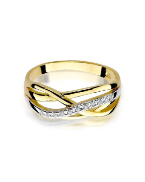 14k Gold Ring with 0.10ct Brilliant Diamond