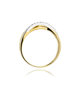 14k Gold Ring with 0.10ct Brilliant Diamond