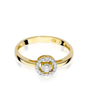 14k Gold Ring with 0.20ct Brilliant Diamond