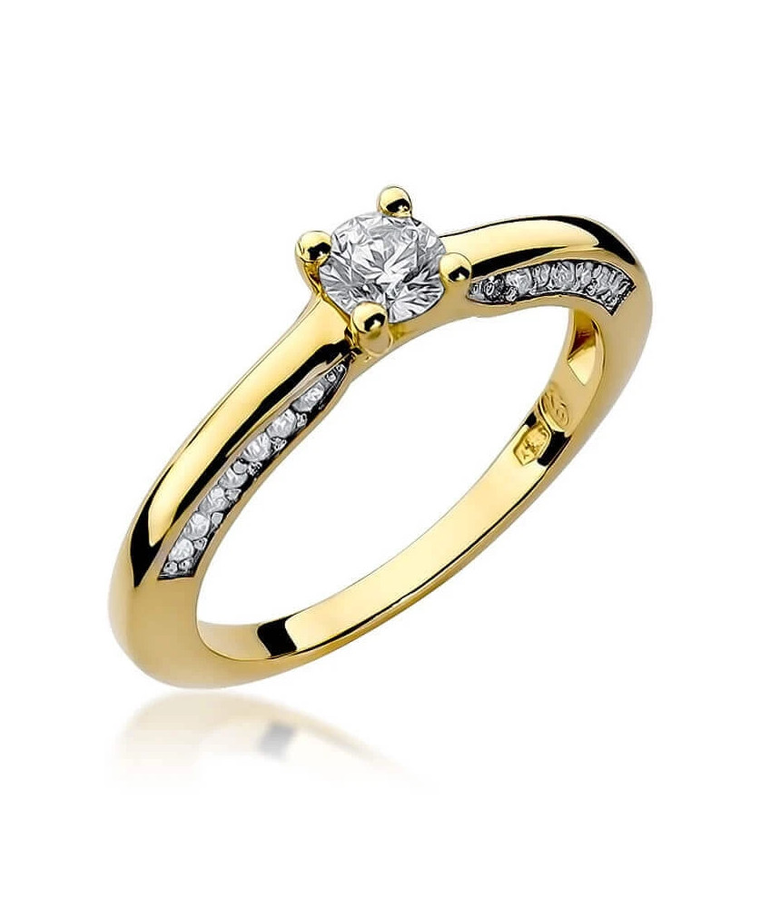 14k Gold Ring with 0.44ct Brilliant Diamond