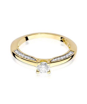 14k Gold Ring with 0.44ct Brilliant Diamond