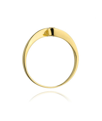 14k Gold Ring with 0.13ct Brilliant Diamond