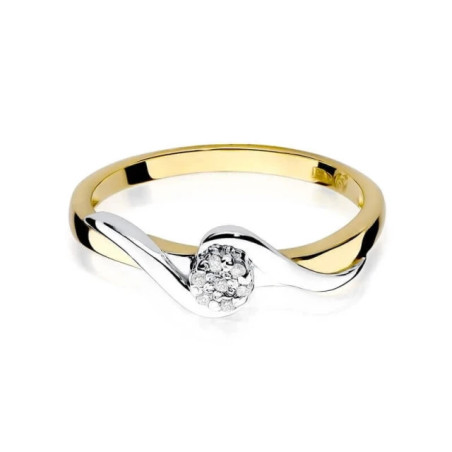 Gold ring with diamond EY-22 0.04ct | GoldJewellery