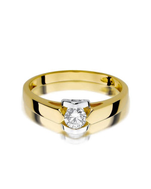 14k Gold Ring with 0.30ct Brilliant Diamond