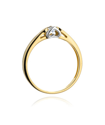 14k Gold Ring with 0.30ct Brilliant Diamond