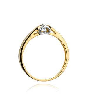 14k Gold Ring with 0.30ct Brilliant Diamond