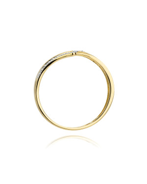 14k Gold Ring with 0.03ct Brilliant Diamond