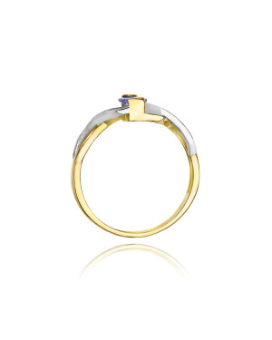 14k Gold Ring with Tanzanite Diamond 0.40ct