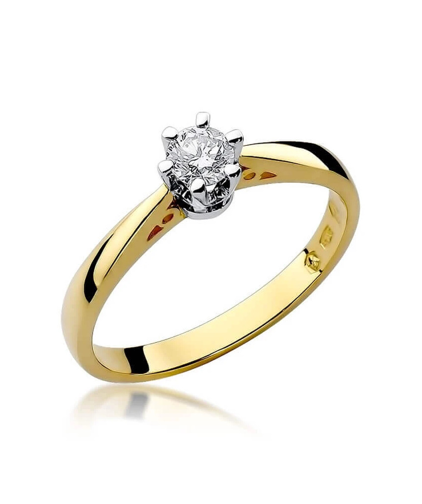 14k Gold Ring with 0.30ct Brilliant Diamond