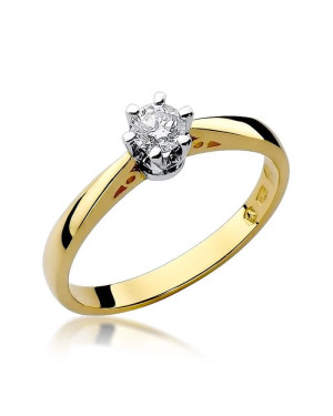 14k Gold Ring with 0.30ct Brilliant Diamond