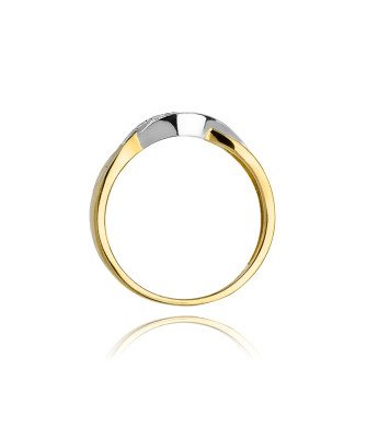 14k Gold Ring with 0.10ct Brilliant Diamond