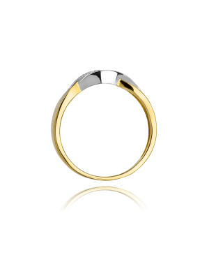 14k Gold Ring with 0.10ct Brilliant Diamond
