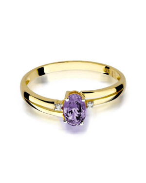 Gold ring with diamond EY-68 tanzanite