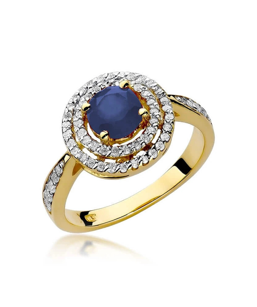14k Gold Ring with 1.00ct Sapphire Diamond