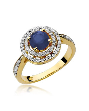 14k Gold Ring with 1.00ct Sapphire Diamond