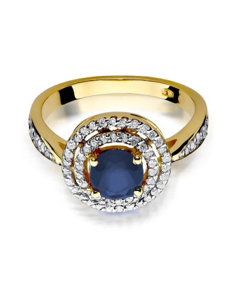 14k Gold Ring with 1.00ct Sapphire Diamond
