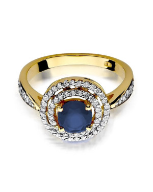 14k Gold Ring with 1.00ct Sapphire Diamond