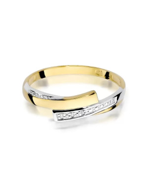 14k Gold Ring with 0.02ct Brilliant Diamond