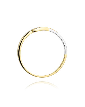 14k Gold Ring with 0.02ct Brilliant Diamond