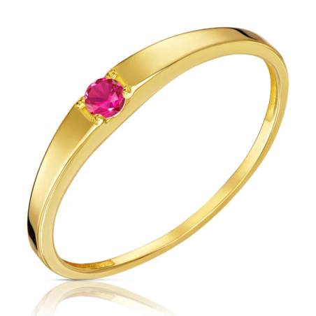 Gold wedding ring with ruby ​​stone P3.1670cr | GoldJewellery