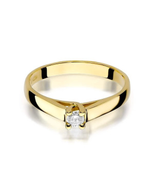 14k Gold Ring with 0.10ct Brilliant Diamond