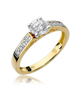 14k Gold Ring with 0.42ct Brilliant Diamond