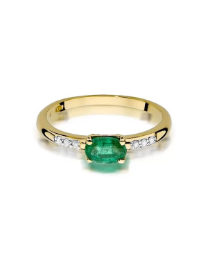 14k Gold Ring with 0.40ct Emerald Diamond