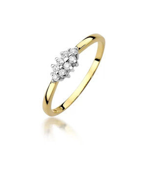 14k Gold Ring with 0.11ct Brilliant Diamond