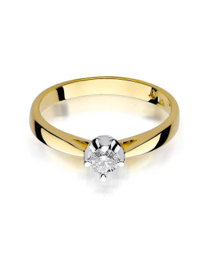 14k Gold Ring with 0.20ct Brilliant Diamond