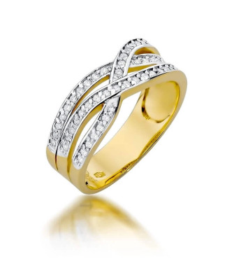 14k Gold Ring with 0.27ct Brilliant Diamond