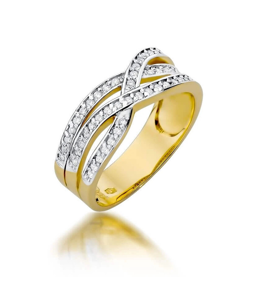 14k Gold Ring with 0.27ct Brilliant Diamond