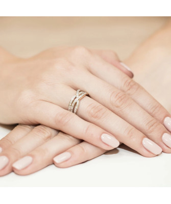 14k Gold Ring with 0.27ct Brilliant Diamond