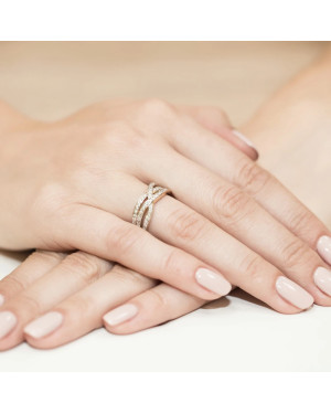 14k Gold Ring with 0.27ct Brilliant Diamond