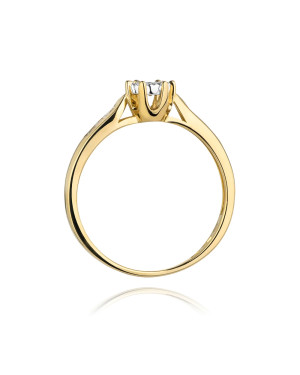 14k Gold Ring with 0.11ct Brilliant Diamond