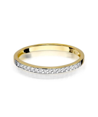 14k Gold Ring with 0.09ct Brilliant Diamond