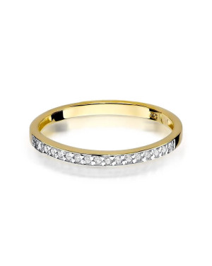 14k Gold Ring with 0.09ct Brilliant Diamond