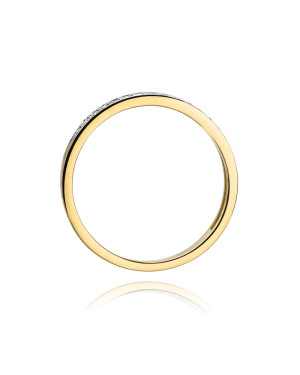 14k Gold Ring with 0.09ct Brilliant Diamond