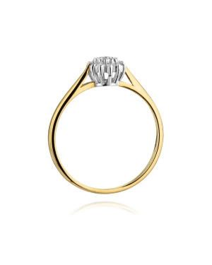 14k Gold Ring with 0.10ct Brilliant Diamond