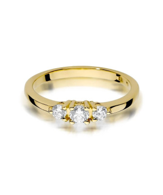 14k Gold Ring with 0.33ct Brilliant Diamond