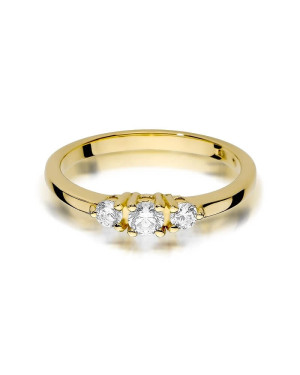 14k Gold Ring with 0.33ct Brilliant Diamond