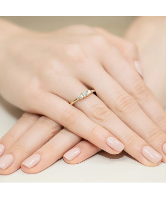 14k Gold Ring with 0.33ct Brilliant Diamond