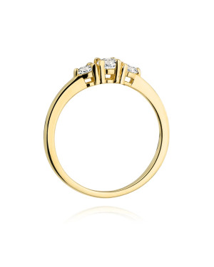 14k Gold Ring with 0.33ct Brilliant Diamond
