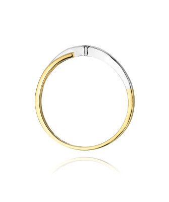 14k Gold Ring with 0.04ct Brilliant Diamond