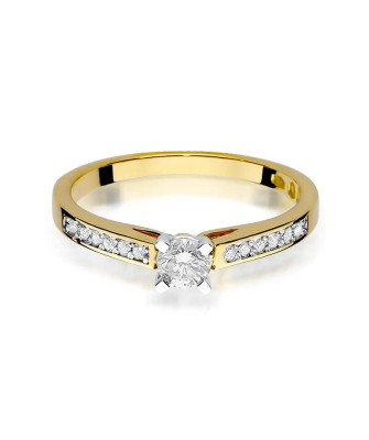 14k Gold Ring with 0.36ct Brilliant Diamond