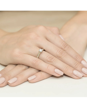 14k Gold Ring with 0.36ct Brilliant Diamond