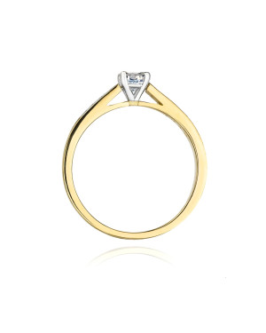 Złoty Pierścionek 14k z diamentem brylant 0,36ct