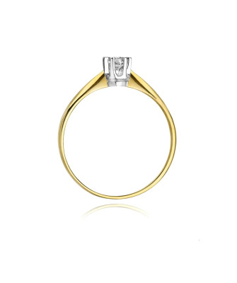 14k Gold Ring with 0.10ct Brilliant Diamond