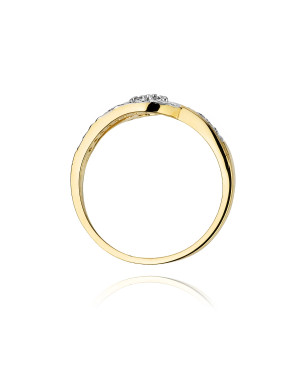 14k Gold Ring with 0.17ct Brilliant Diamond
